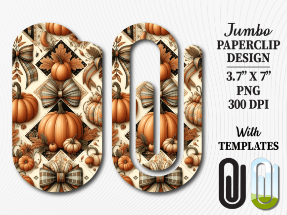 Autumn Pumpkin Bow Jumbo Paperclip: Elevating Everyday Organization with Seasonal Creativity