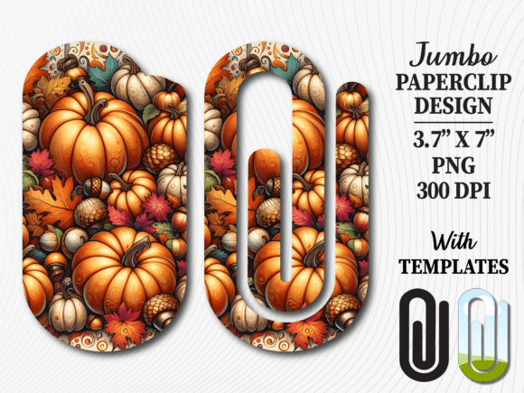 Autumn Pumpkin Harvest Jumbo Paperclip: A Seasonal Creative Essential