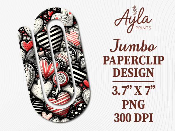 Black White Red Heart Jumbo Paperclip: The Digital Asset Reshaping Creative Workflows and Personal Branding