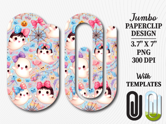 Ghost Spooky Halloween Jumbo Paperclip: A Practical Sublimation Asset for Creators