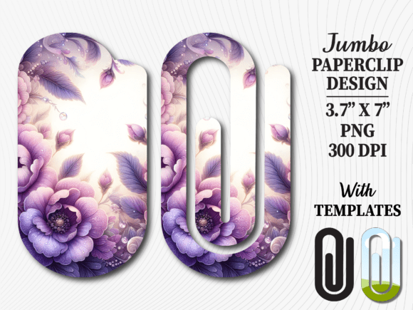 Purple Floral Rose Bloom Jumbo Paperclip: A Strategic Asset for Creative Workflows