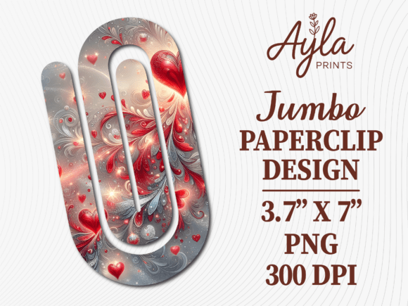 Red Silver Heart Art Jumbo Paperclip: A Strategic Asset for Creative Operations