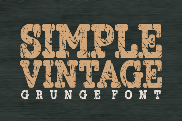 Simple Vintage: The Robust Display Typeface for Authentic Branding