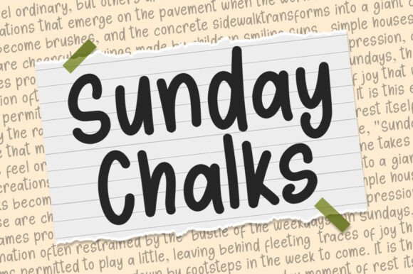 Sunday Chalks: The Playful Font for Creative Projects