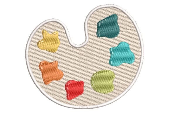 The Artist's Paint Palette: A Symbol of Creativity and a Canvas for Embroidery