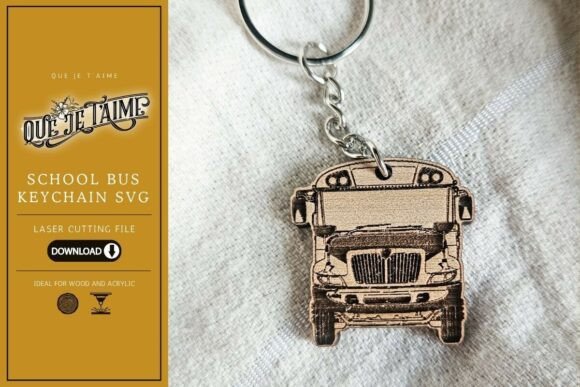 Transforming Nostalgia into Tangible Gifts with the School Bus Keychain SVG