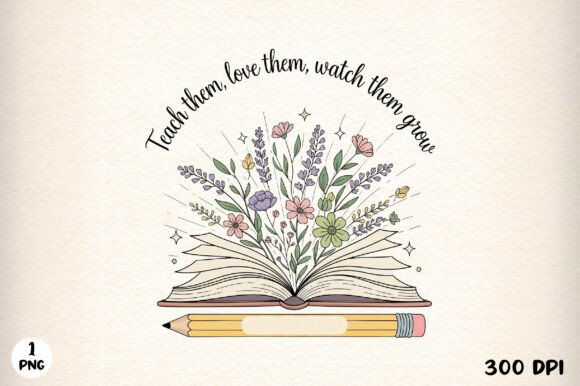 Unleash Your Creativity with Customized Teacher Wildflowers Back to School PNG Files