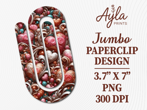 Unlock Creativity with the Boho Heart Jewel Jumbo Paperclip Design: Your Ultimate Sublimation Bundle