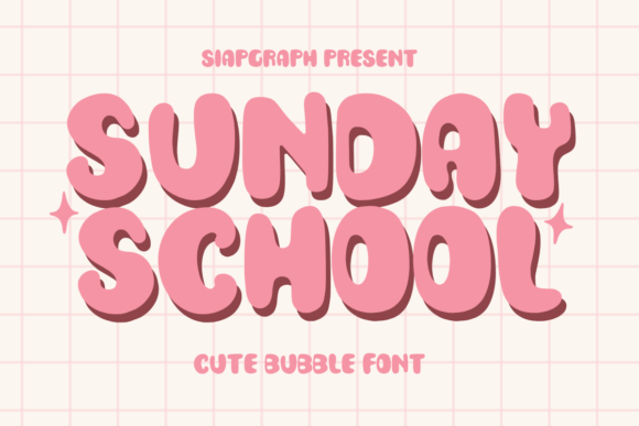 Unlocking Creativity with Sunday School: The Bold Retro Bubble Font for Every Project