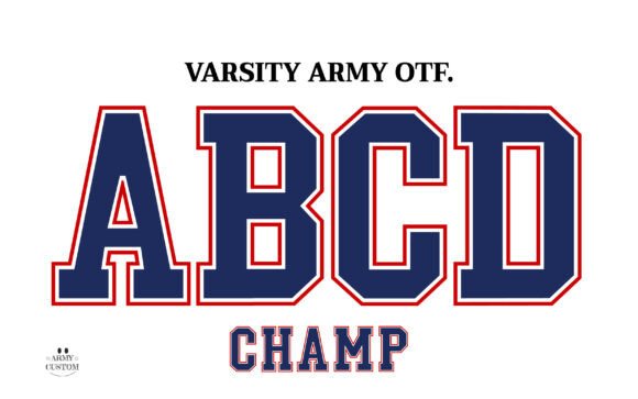 Varsity Army: The Ultimate Collegiate Font for Sports and School Spirit